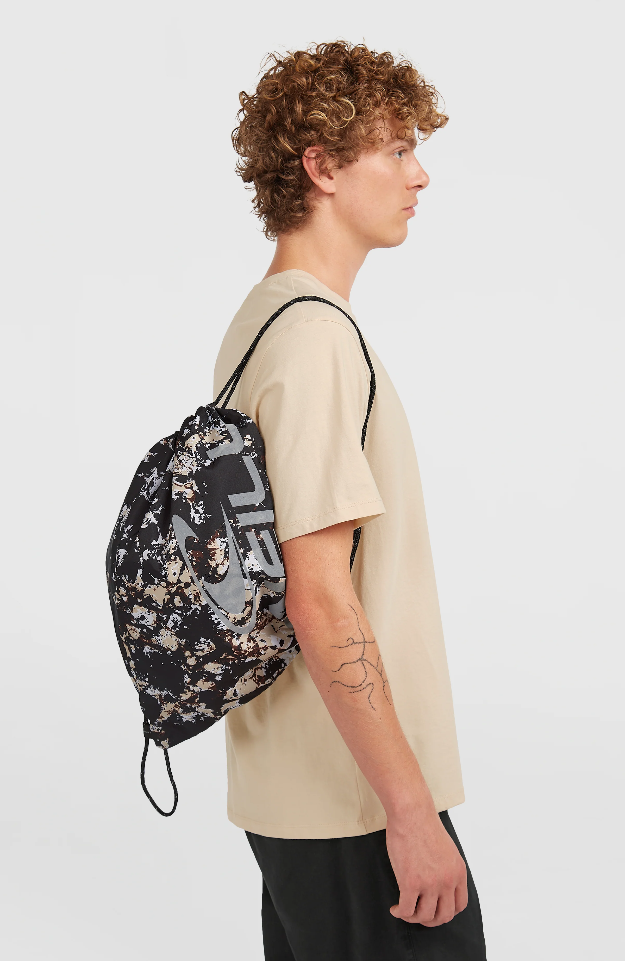 Gym Sack | Black/Beige Quarry