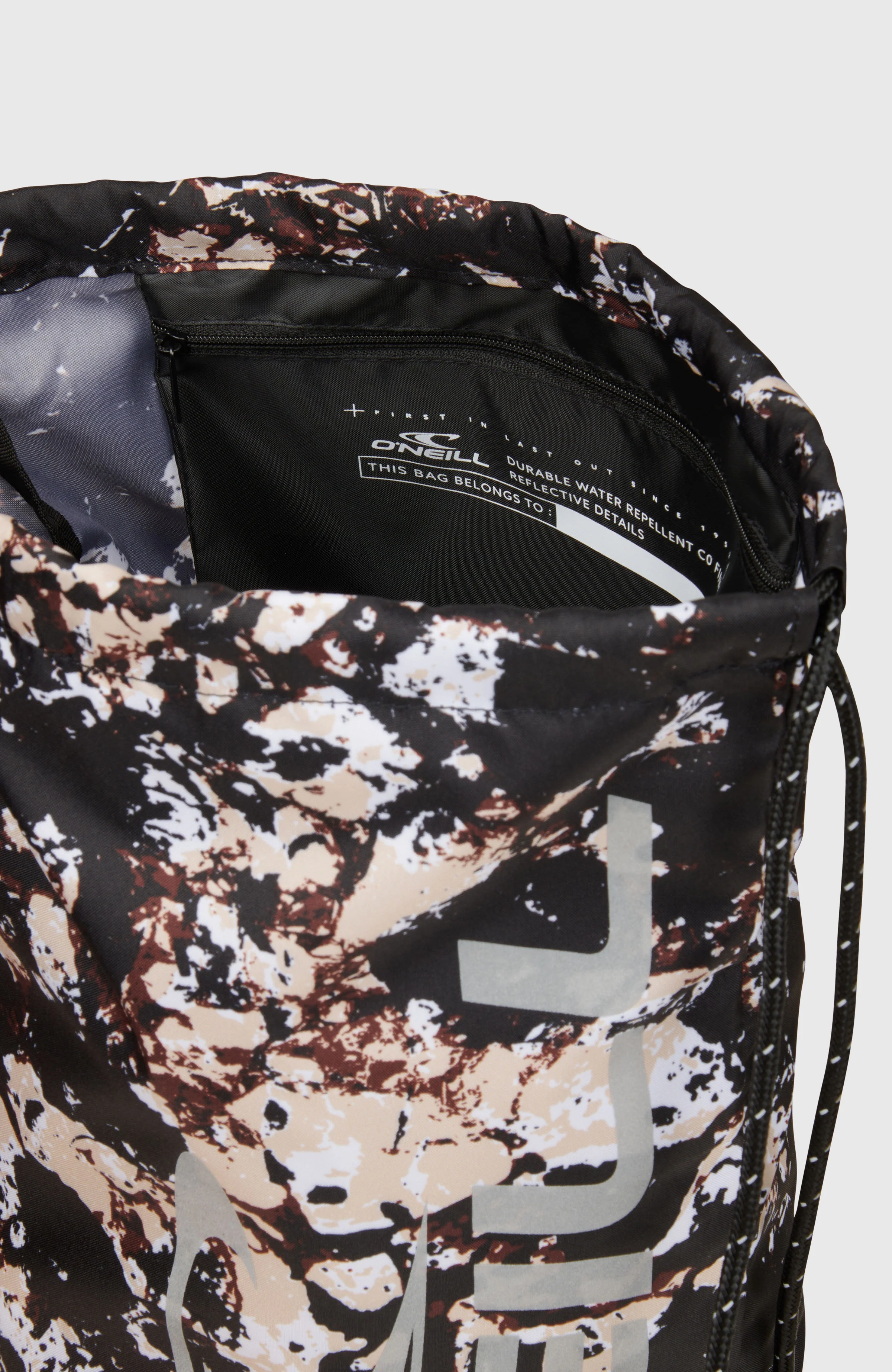 Gym Sack | Black/Beige Quarry