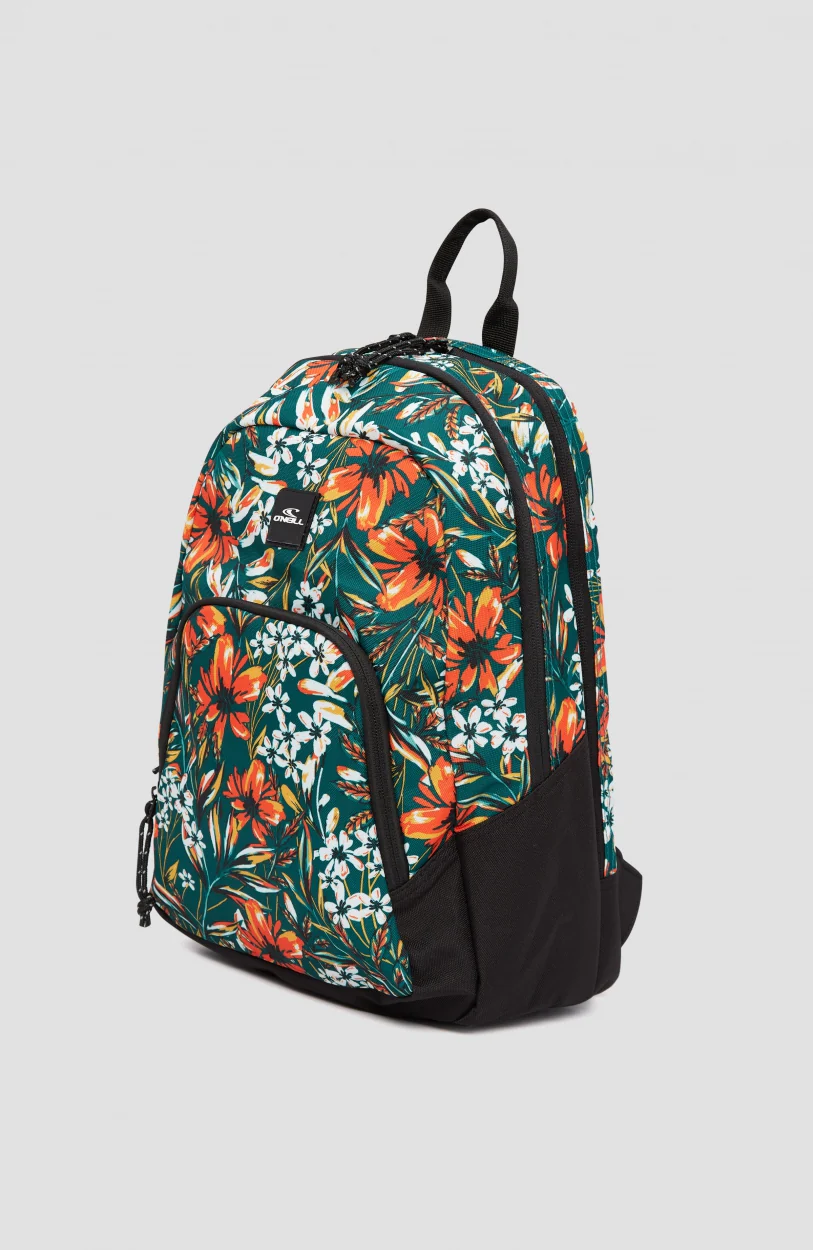 Wedge Small Backpack | Flower Wall