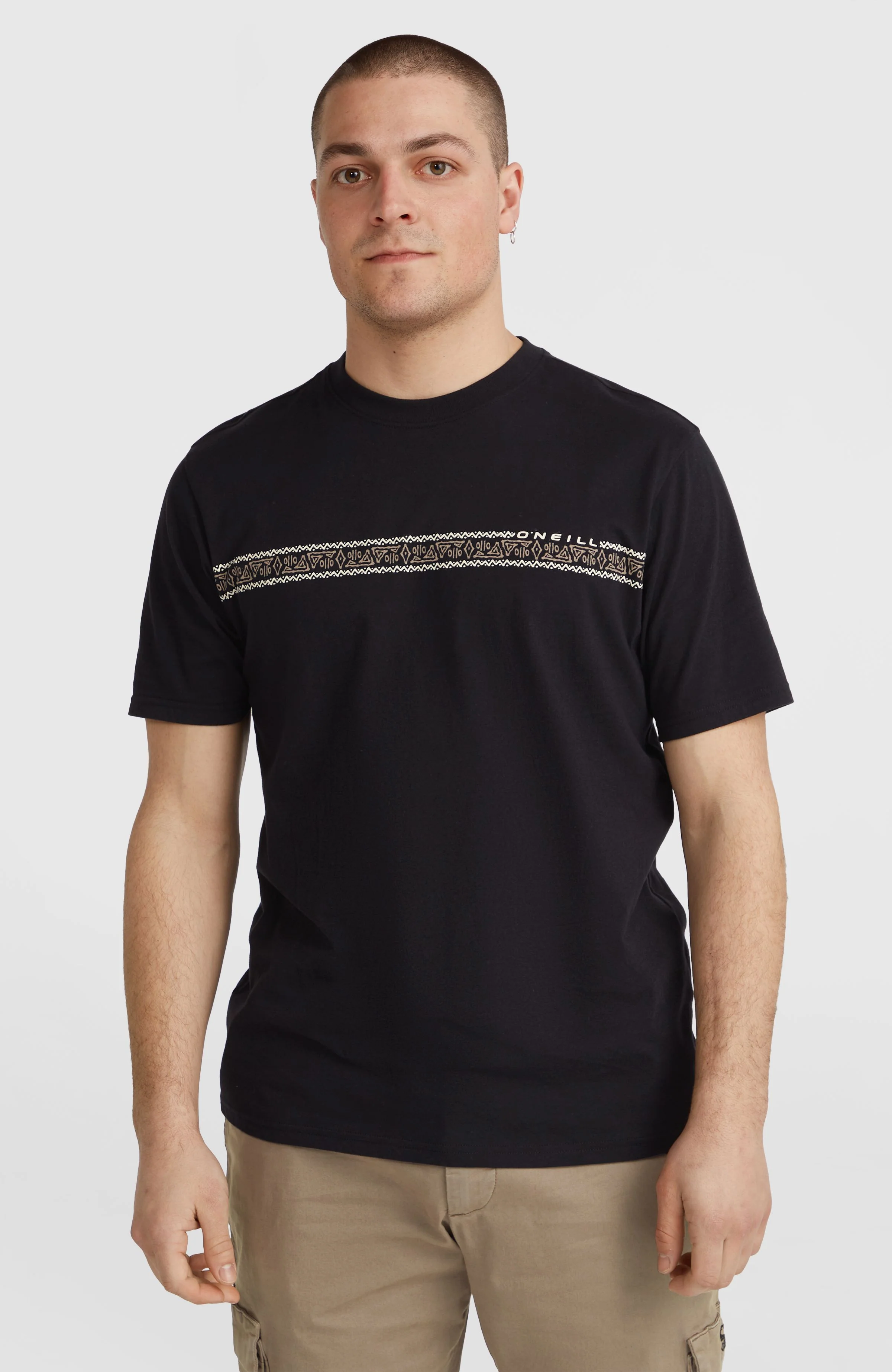 8377-ikat-stripe-t-shirt-black-out-1.webp Ikat Stripe T-Shirt | Black Out