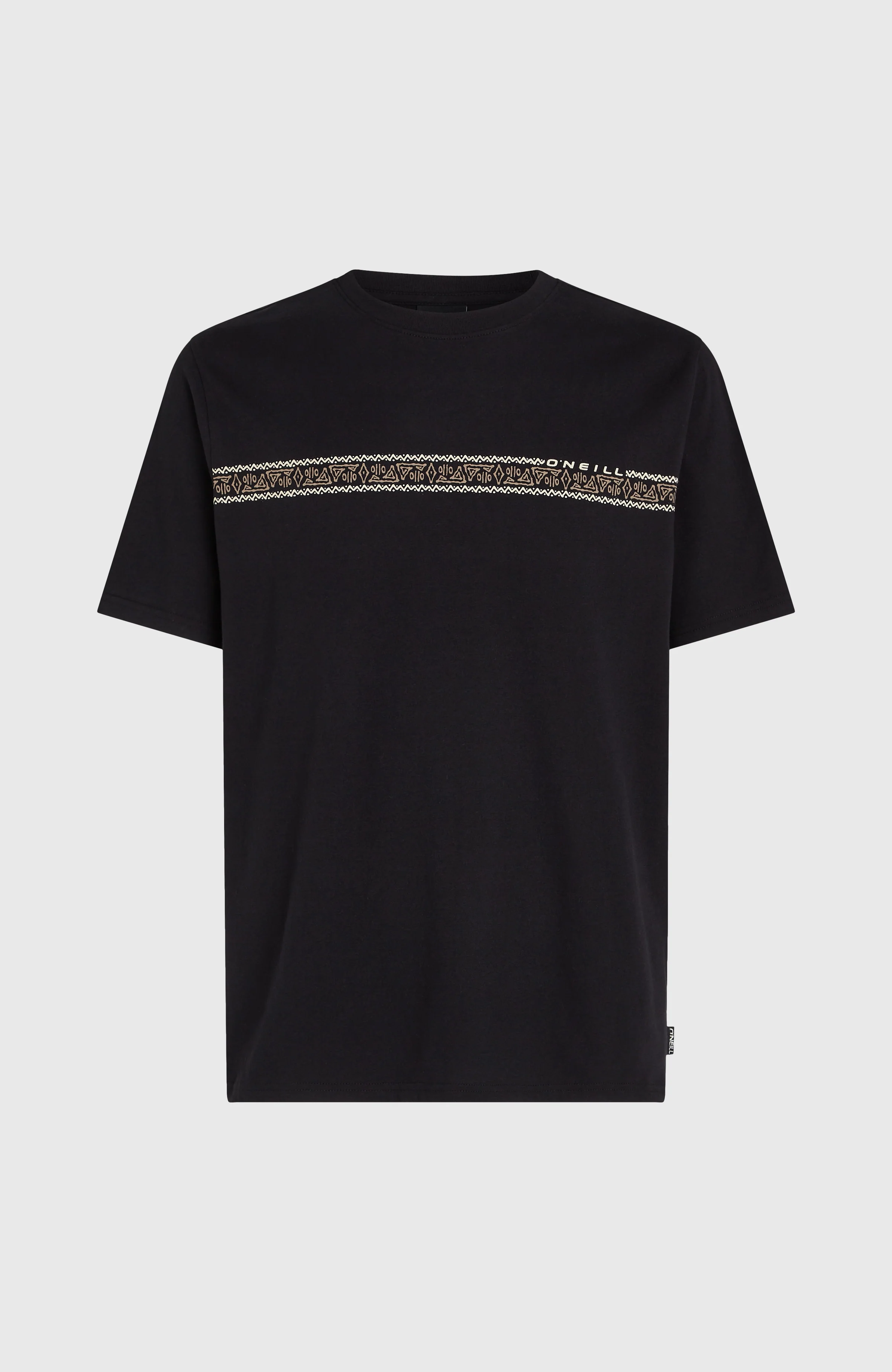 Ikat Stripe T-Shirt | Black Out