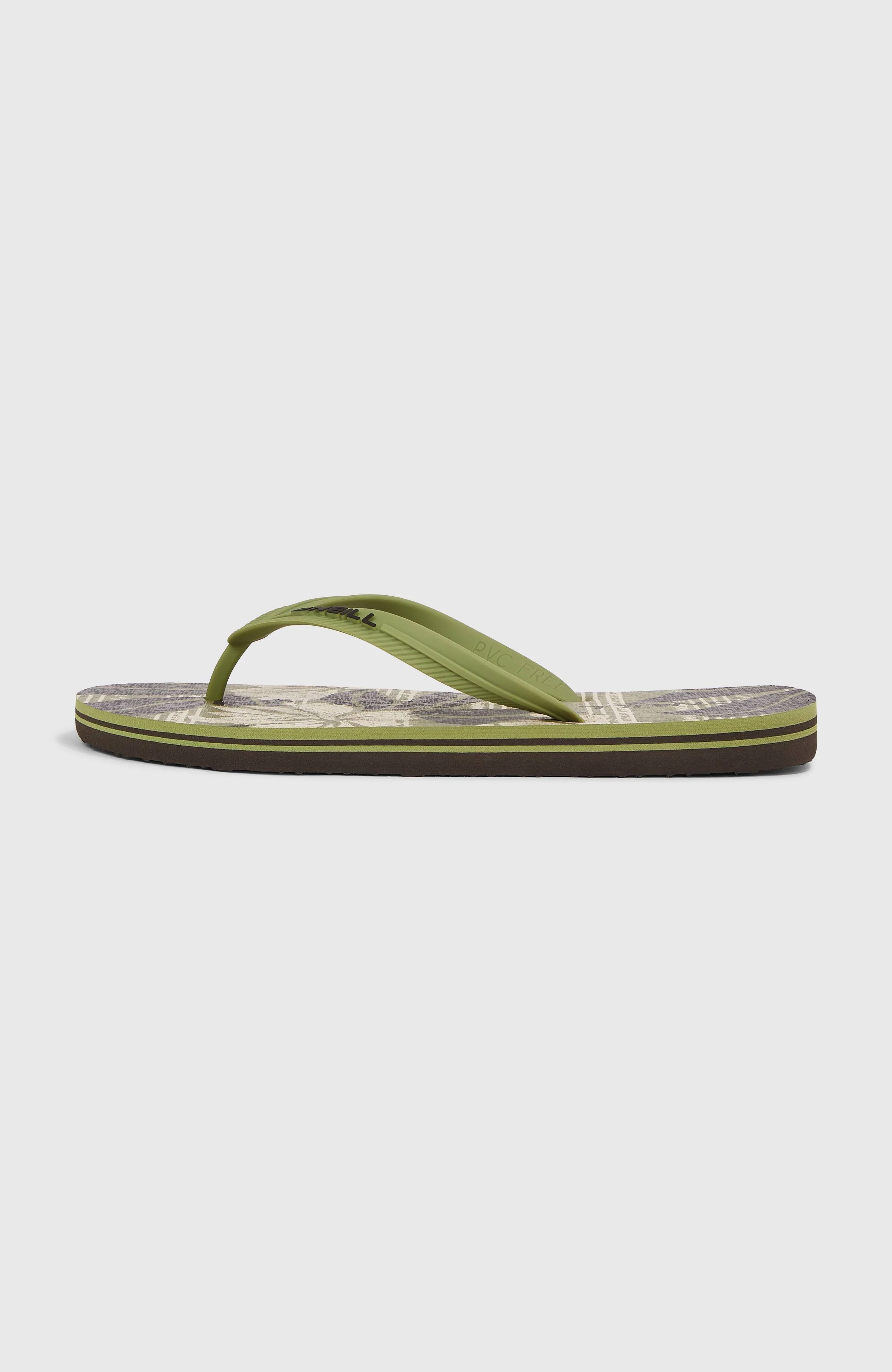 Profile Graphic Sandals | Green Dusty Flower