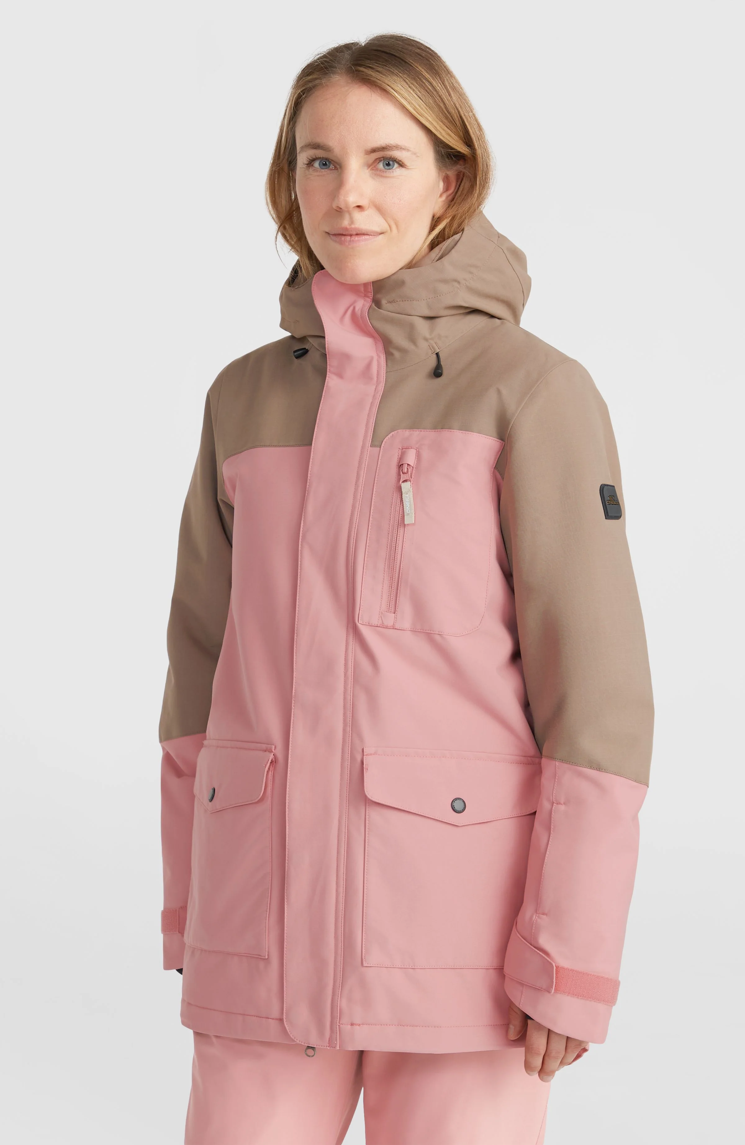 9269-utility-hybrid-snow-jacket-genuine-pink-colour-block-1.webp Utility Hybrid Snow Jacket | Genuine Pink Colour Block