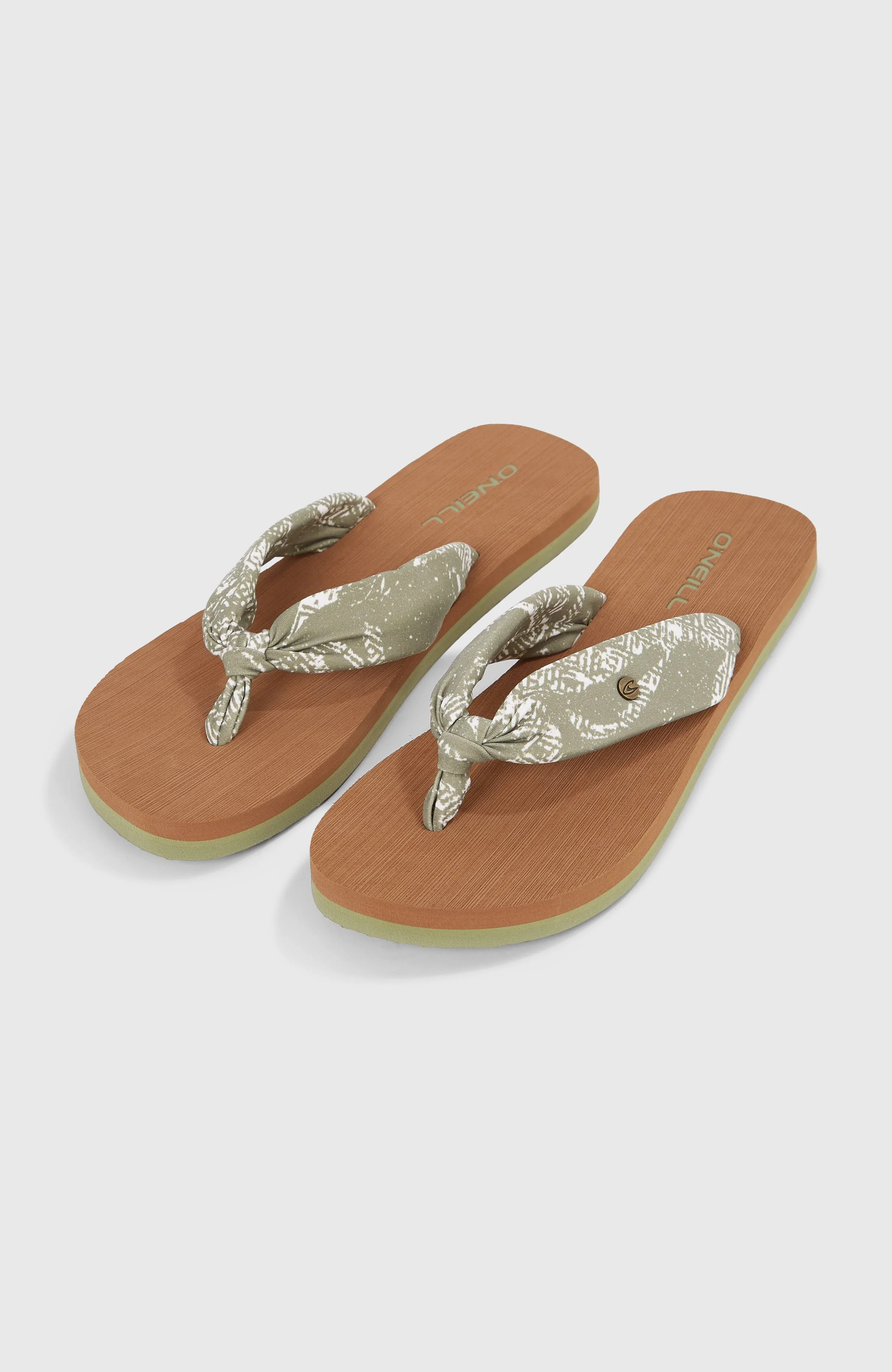 Ditsy Sun  Sandals | Green Textured Jungle