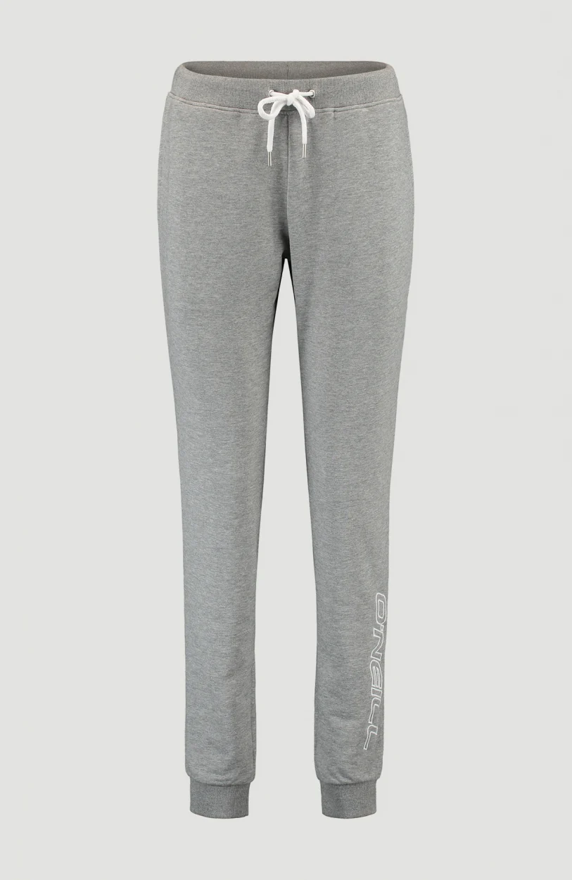 High-Waist Sweatpants | Silver Melee -A