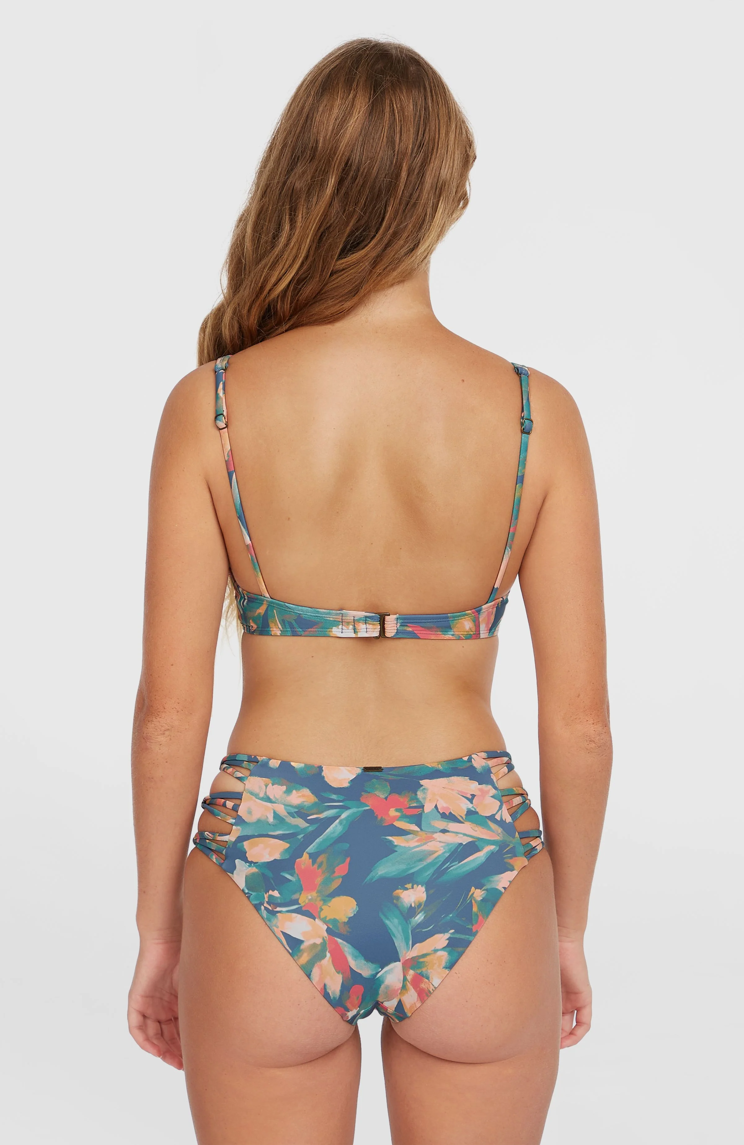 Elsie Underwire Bikini Top | Blue Painted Tropics