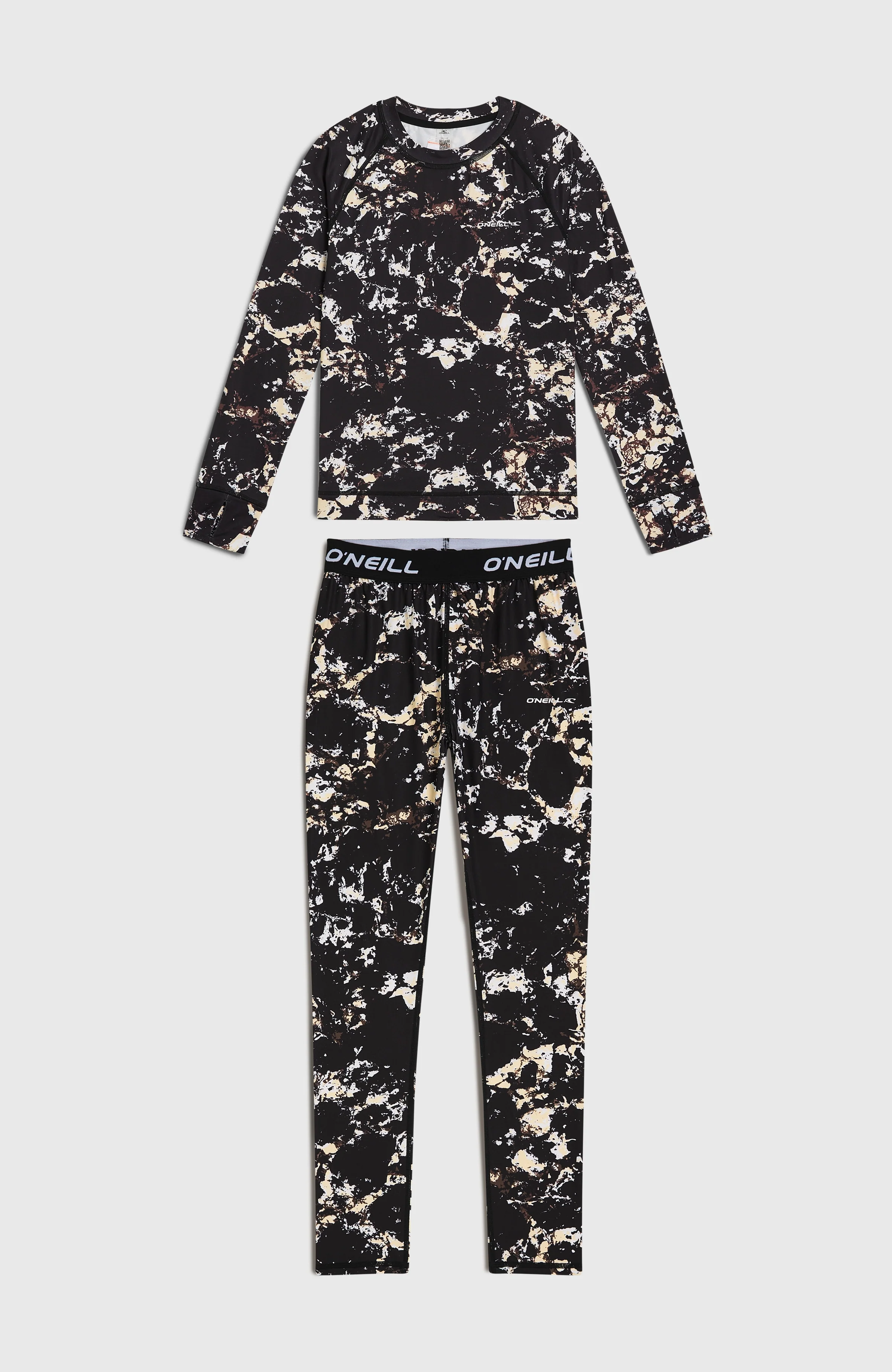 Baselayer Set | Black/Beige Quarry