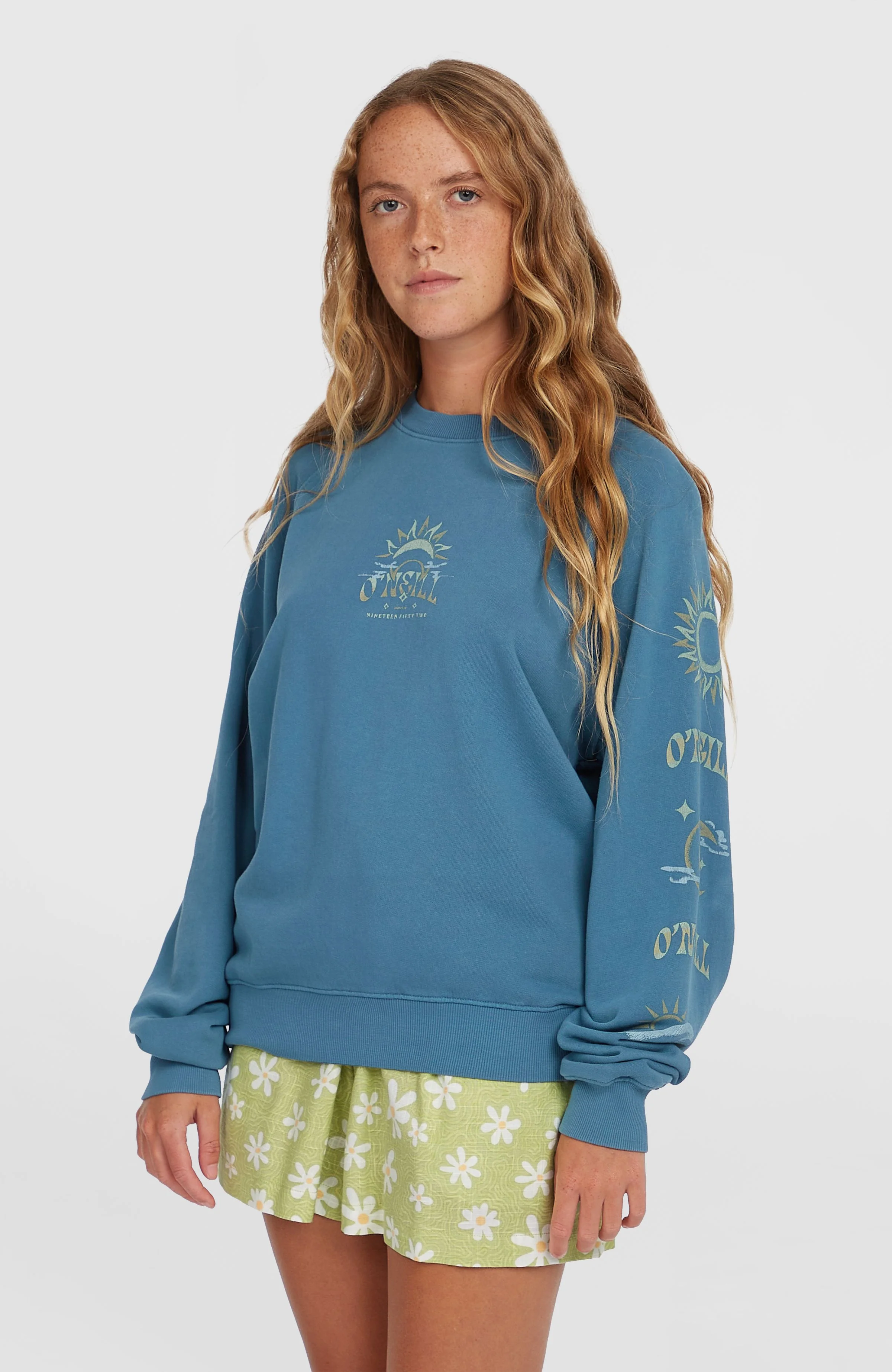 9948-beach-vintage-crew-sweatshirt-copen-blue-1.webp Beach Vintage Crew Sweatshirt | Copen Blue