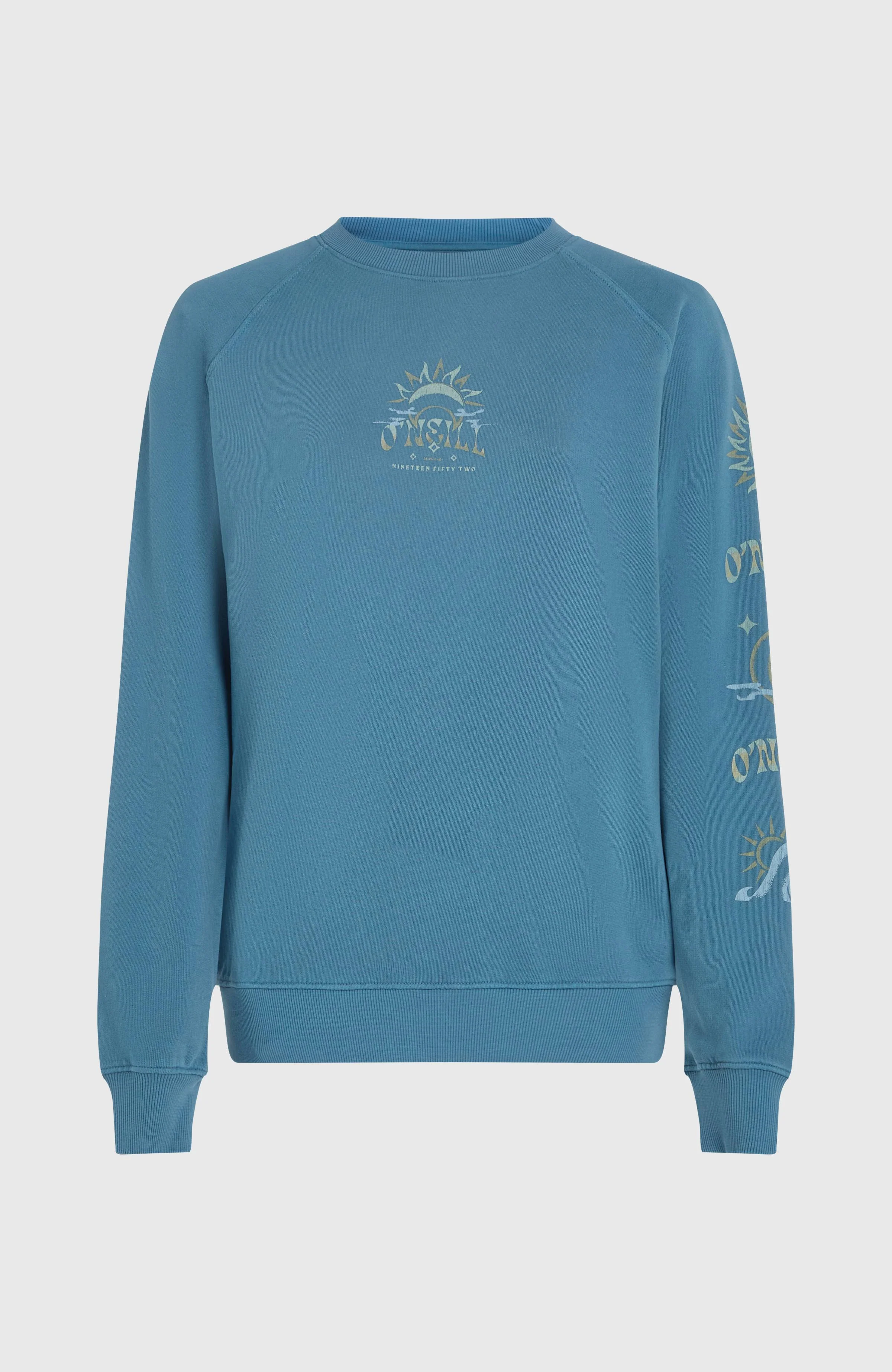 Beach Vintage Crew Sweatshirt | Copen Blue